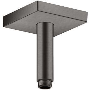 hansgrohe ceiling connector 26437340 100 mm, brushed black chrome, square