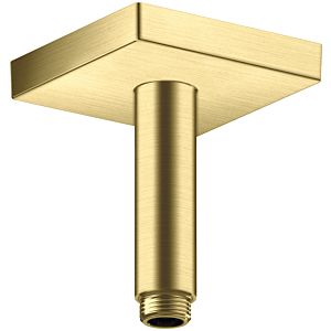 hansgrohe Deckenanschluss 26437950 100 mm, brushed brass, eckig