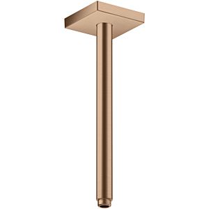 hansgrohe ceiling connection 26438310 300 mm, brushed red gold, square