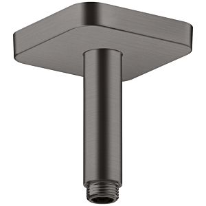 hansgrohe ceiling connector 26965340 100 mm, brushed black chrome, square