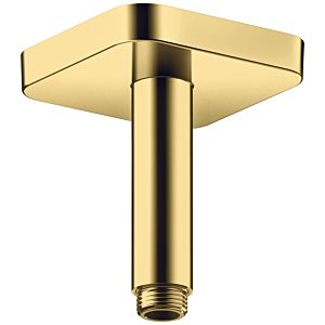 hansgrohe Deckenanschluss 26965990 100 mm, polished gold optic, eckig