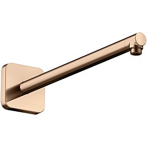 hansgrohe Brausearm 26967300 390mm, eckig, polished red gold