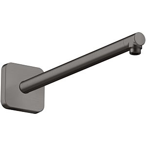 hansgrohe bras de douche 26967340 390mm, carré, chrome noir brossé