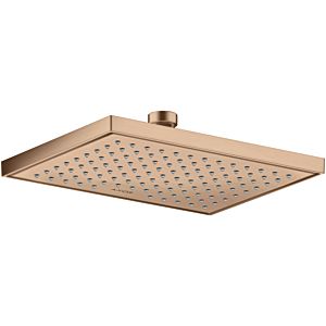 hansgrohe Axor Kopfbrause 35387310 Decken- oder Wandmontage, 245x185mm, 1jet, brushed red gold