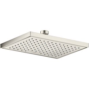 hansgrohe douche de tête Axor 35374800 montage au plafond ou au mur, 245x185mm, 1jet, aspect inox