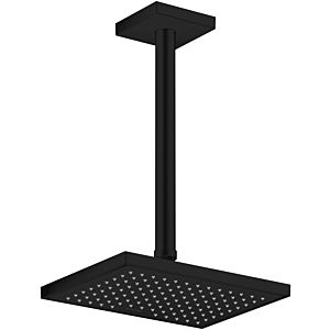 hansgrohe ceiling connector 26438670 300 mm, matt black, angular