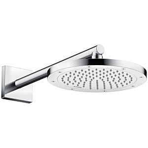 bras de douche hansgrohe 26436000 390mm, carré, chromé