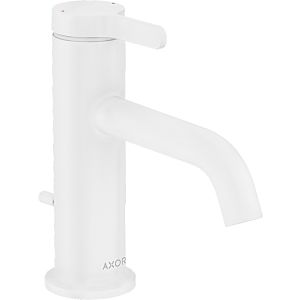 hansgrohe Axor One wash basin mixer 48000700 projection 130mm, with pop-up waste set, matt white