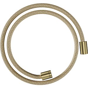 hansgrohe flexible de douche textile 28228950 1250 mm, écrou cylindrique des deux côtés, laiton brossé