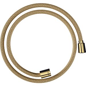 hansgrohe flexible de douche textile 28227990 1250 mm, écrou 1x conique, 1x cylindrique, optique or poli