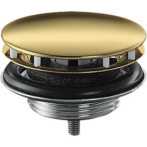 hansgrohe drain fitting 51301990 not lockable, for wash basins, polished gold optic