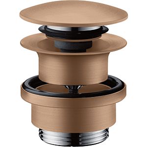 hansgrohe Ablaufgarnitur 51300310 Push-Open, für Waschtisch- und Bidetmischer, brushed red gold
