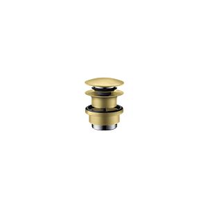 hansgrohe waste set 51300950 push-open, for basin and bidet mixers, brushed brass