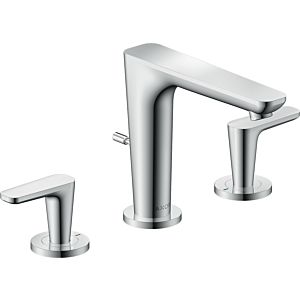 hansgrohe Axor Citterio C 3-hole washbasin mixer 49060000 without structure, chrome, projection 135mm, pop-up waste set
