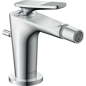 hansgrohe Axor Citterio C bidet mixer 49211000 cubic cut, chrome, projection 113mm, pop-up waste set