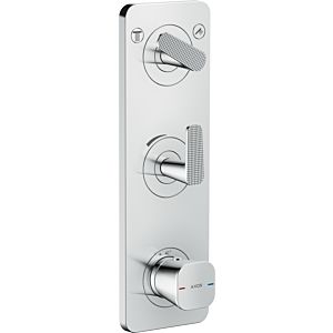 hansgrohe Axor Citterio C module thermostat 49701000 coupe cubique, chromé , encastré, avec plaque