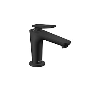 hansgrohe Axor Citterio C CoolStart Waschtischarmatur 49021670 cubic cut, mattschwarz, Ausladung 128mm, Ablauf unverschließbar