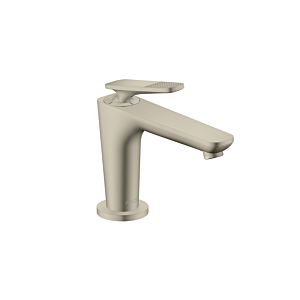 hansgrohe Axor Citterio C CoolStart wash basin mixer 49021820 cubic cut, brushed nickel, projection 128mm, non-closable drain