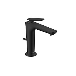 hansgrohe Axor Citterio C CoolStart Waschtischarmatur 49030670 ohne Struktur, mattschwarz, Ausladung 135mm, Zugstangen Ablaufgarnitur