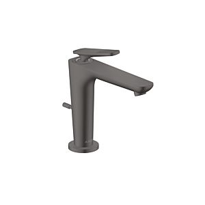 hansgrohe Axor Citterio C CoolStart Waschtischarmatur 49031340 cubic cut, brushed black chrome, Ausladung 135mm, Zugstangen Ablaufgarnitur