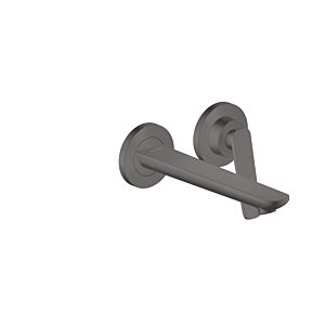 hansgrohe Axor Citterio C wash basin mixer 49110340 without structure, brushed black chrome, concealed, wall mounting, projection 193mm