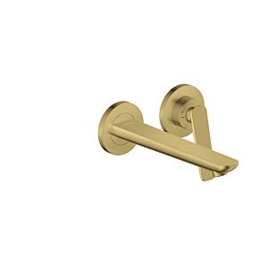 hansgrohe Axor Citterio C wash basin mixer 49110990 without structure, polished gold optic, concealed, wall mounting, projection 193mm