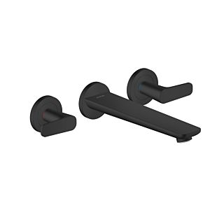 hansgrohe Axor Citterio C Wannen-3-Loch-Armatur 49482670 ohne Struktur, mattschwarz, Unterputz, Wandmontage