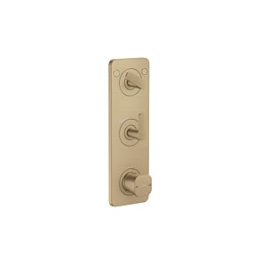hansgrohe Axor Citterio C module thermostat 49701140 coupe cubique, bronze brossé, encastré, avec plaque