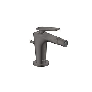 hansgrohe Axor Citterio C mitigeur de bidet 49210340 sans structure, chrome noir brossé, saillie 113mm, tirettes garniture de vidange
