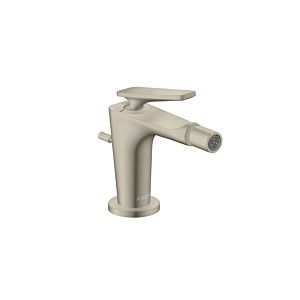 hansgrohe Axor Citterio C bidet mixer 49210820 without structure, brushed nickel, projection 113mm, pop-up waste set