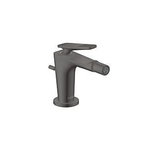 hansgrohe Axor Citterio C bidet mixer 49211340 cubic cut, brushed black chrome, projection 113mm, pop-up waste set