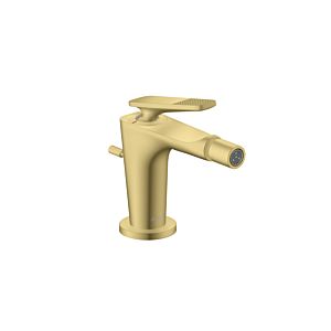 hansgrohe Axor Citterio C single lever bidet mixer 49211950 with pull rods drain g.Cubic Brushed Brass