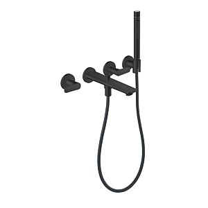 hansgrohe Axor Citterio C Wannen-3-Loch-Armatur 49480670 ohne Struktur, mattschwarz, Unterputz, Wandmontage