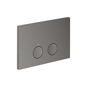 hansgrohe AXOR FlushPlate push plate 42531330 for dual flush, metal, polished black chrome