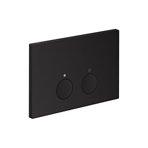 Plaque de déclenchement Hansgrohe AXOR FlushPlate 42531670 pour double chasse d&#39;eau, en métal, noir mat