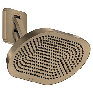 hansgrohe Axor ShowerSphere Kopfbrause 39745140 370x220mm, mit beweglichem Brausearm, 2jet, 11 l/min, brushed bronze