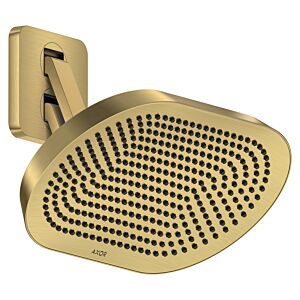 hansgrohe Axor ShowerSphere overhead shower 39746250 370x220mm, with movable shower arm, 2 jets, 8 l/min, brushed gold optic