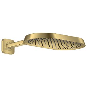 hansgrohe Axor ShowerSphere Kopfbrause 39749950 370x220mm, mit Brausearm, 1jet, brushed brass