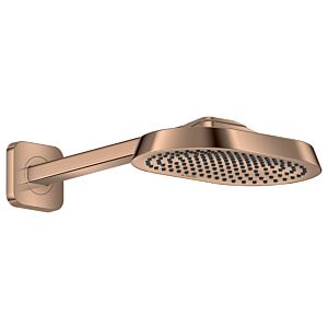 Douche de tête Hansgrohe Axor ShowerSphere 39755300 250 x 160 mm, avec bras de douche, 1 jet, 8 l/min, or rouge poli