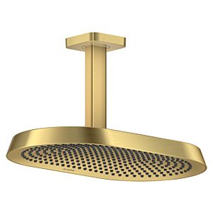 hansgrohe Axor ShowerSphere Kopfbrause 39757250 370x220mm, 2jet, 10,4 l/min, Deckenanschluss, brushed gold optic