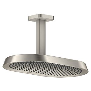 hansgrohe Axor ShowerSphere overhead shower 39758800 370x220mm, 2 jets, 8 l/min, ceiling connection, stainless steel finish