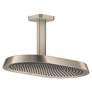 hansgrohe Axor ShowerSphere overhead shower 39758820 370x220mm, 2 jets, 8 l/min, ceiling connection, brushed nickel