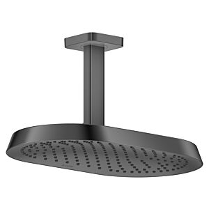 Douche de tête Hansgrohe Axor ShowerSphere 39761330 370 x 220 mm, 1 jet, 8 l/min, raccordement plafond, chrome noir poli