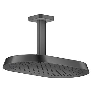 hansgrohe Axor ShowerSphere overhead shower 39760340 370x220mm, 1 jet, 12 l/min, ceiling connection, brushed black chrome