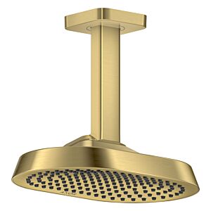 hansgrohe Axor ShowerSphere overhead shower 39763950 250x160mm, 1 jet, 12 l/min, ceiling connection, brushed brass