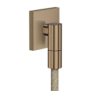 hansgrohe AXOR wall connector 36738140 square G1/2&quot; Brushed Bronze