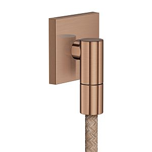 hansgrohe AXOR Wandanschluss 36738310 eckig G1/2" Brushed Red Gold