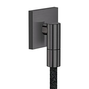 hansgrohe AXOR wall connector 36738340 square G1/2&quot; Brushed Black Chrome
