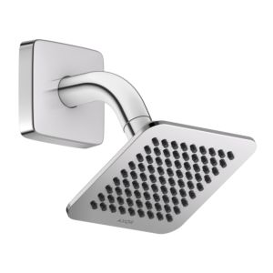 Pommeau de douche AXOR Citterio C 120/120 28810000 1 jet économie d&#39;eau avec bras de douche, 120 x 120 mm, chromé
