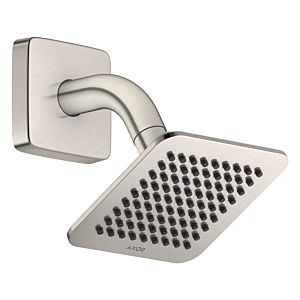Pommeau de douche AXOR Citterio C 28810800 1 jet économie d&#39;eau avec bras de douche, 120 x 120 mm, finition inox